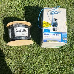 Wire 500 Ft Coax And 100 Ft Cat 5e 