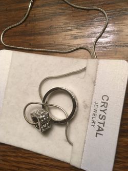 Diamond/ Silver Necklace