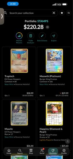 Mid Era Pokemon Card Stamp Lot