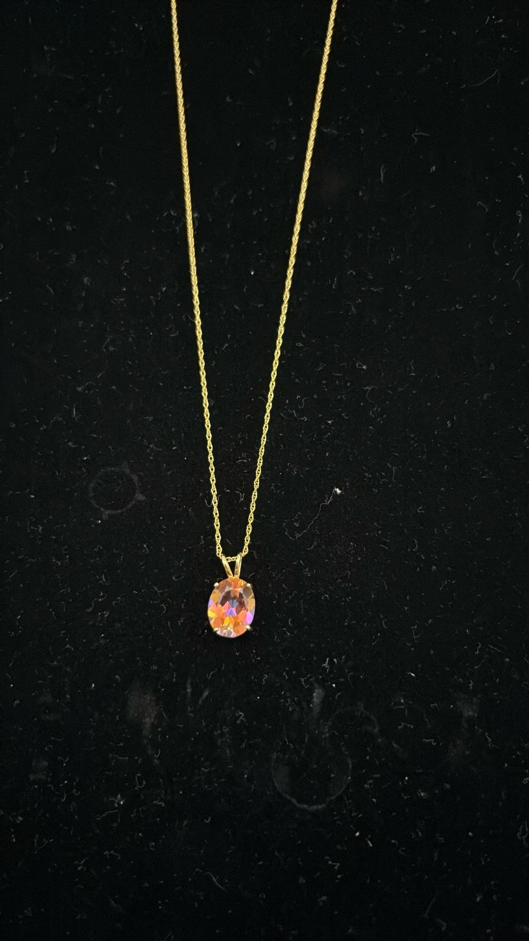 Necklace Made In 14 K Gold Length 18 Inches
