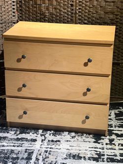 Ikea Malm oak 3 drawers Dresser