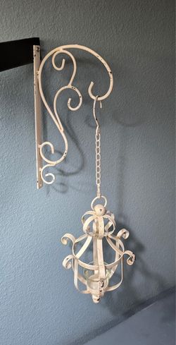 Hanging Tealight Lamp - Antique White