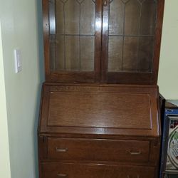 Antique Wooden Secretary Desk (WWII Era)
