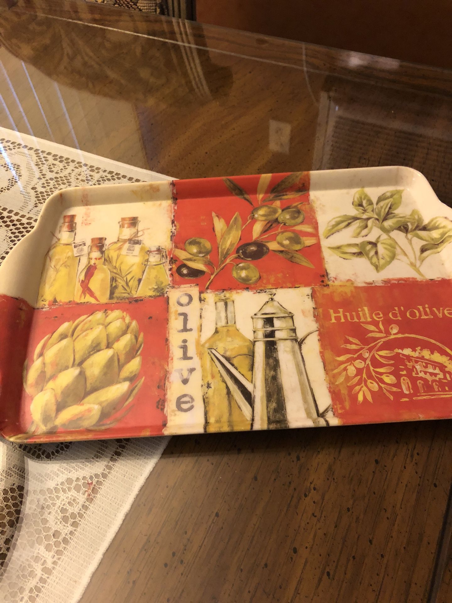 Two Serving Trays One Larger Then The Other$5 Each