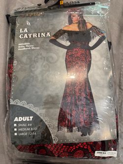 La Catrina Adult Halloween Costume Small