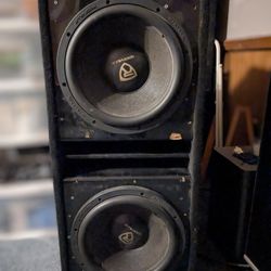Dual 4-Ohm 12" Rockville Subs w/ Ported Box