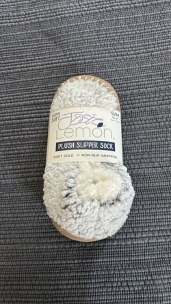 Josie Lemon Plush Slipper Socks S/M