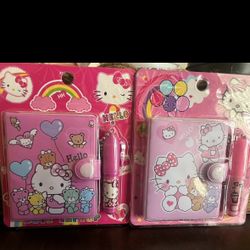 Hello Kitty Notebook And Pen 