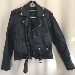 Unik  Women’s Leather Motorcycle Jacket