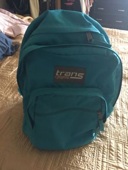 Old school TRANS turquoise backpack