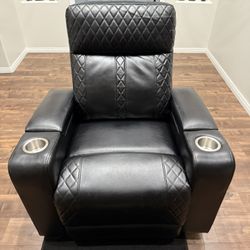 Black Leather Recliner