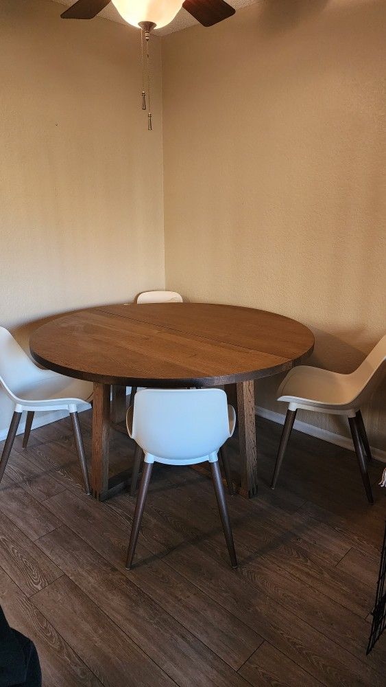 Ikea Round Dining Table And 4 Chairs 