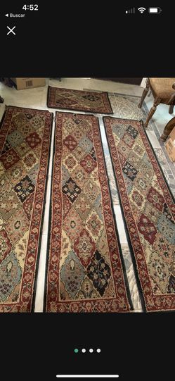 Juego De Tres Tapetes Largos Gruesos Para Pasillo Y Uno Mediano $40.00 Dolares