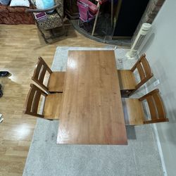 Wooden table for kids