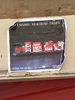 Ceramic Holiday Train Set