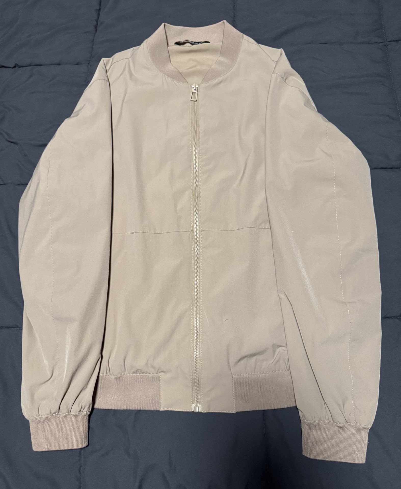 Light Brown Bomber Jacket - Zara - Large