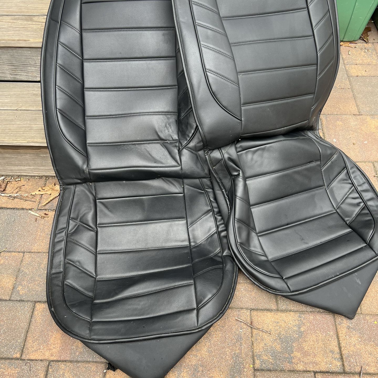 Set Of 2 Leather Car seat Covers Made For Jeep 