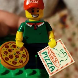 Lego Pizza Delivery Guy Series 12 Minifigure NEW 