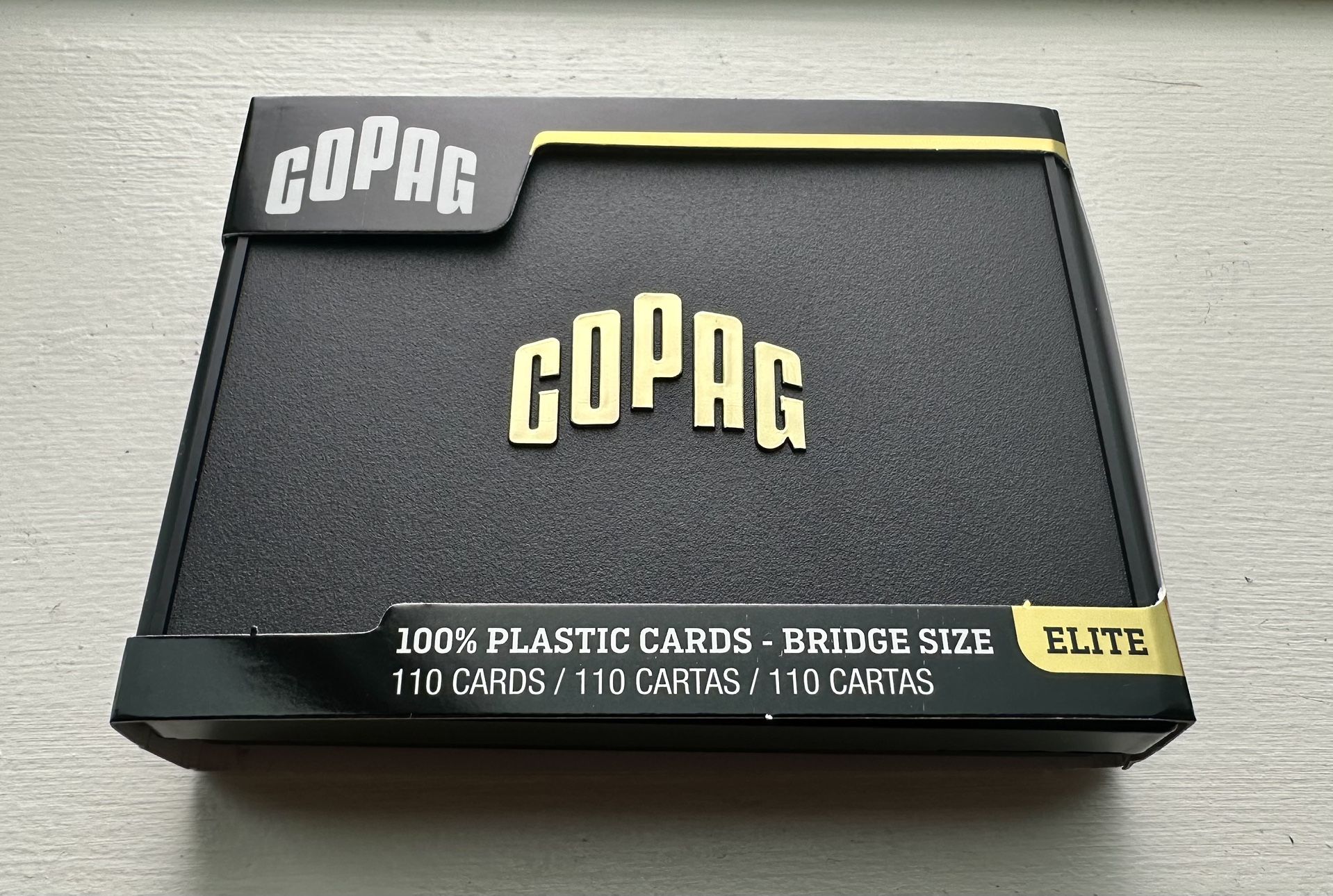Copag 1546 Design 100% Plastic Playing Cards, Bridge Size (Narrow) Red/Blue