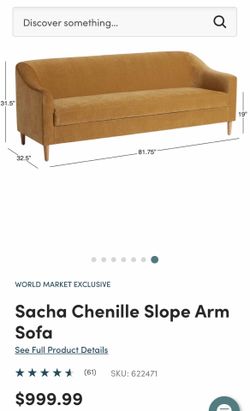 Like New World Market Sofa