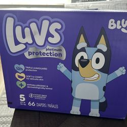 LUVS DIAPERS SIZE 5