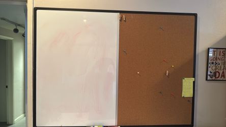White Board with Cork Board