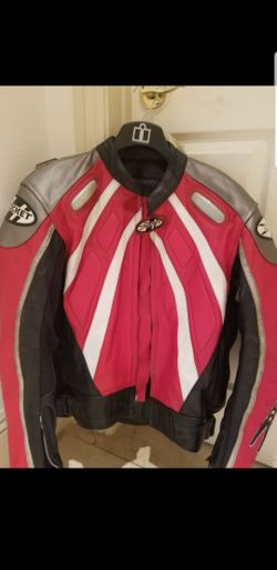 Full leather motorcycle jacket