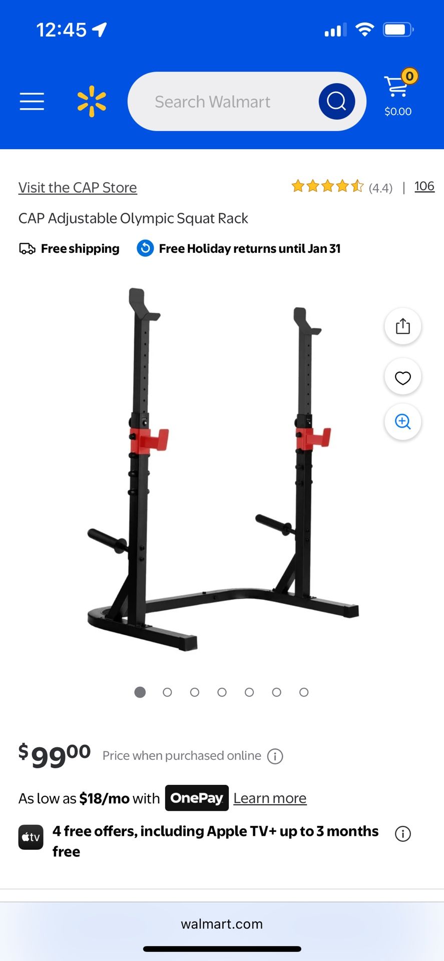 Bench and Squat Rack - New 