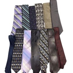  Men’s Multi-color TIE LOT of 13 ties!