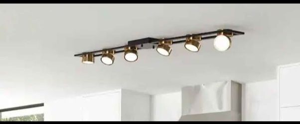 Smart Track LED Light 48.42 in. 72-Watt 6 LED Heads 2CCT, 4320 Lumens,  3000-6500K, 270°Swivel, Remote, App Control, Dimmable, Flicker Free, Timer,nig