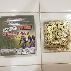 Gold Bike Chain