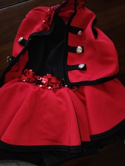 Red 2 Piece Hip Hop Dress