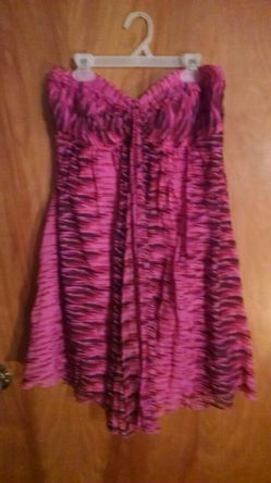 Pink Strapless Dress size 8