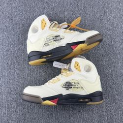 Off-White x Air Jordan 5 SP 'Sail'