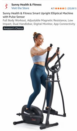 Elliptical - Sunny Health & Fitness w/ Pulse Sensor
