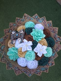 Western Style Mixed Eternal Rose Bouquet