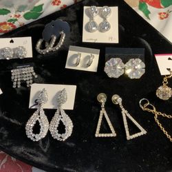 Vintage Rhinestone Earings 
