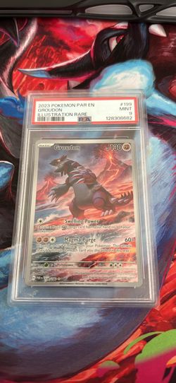 Pokemon Paradox Rift Groudon Illustration Rare #199 PSA 9