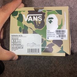 Bape Vans Collab - Sz 9