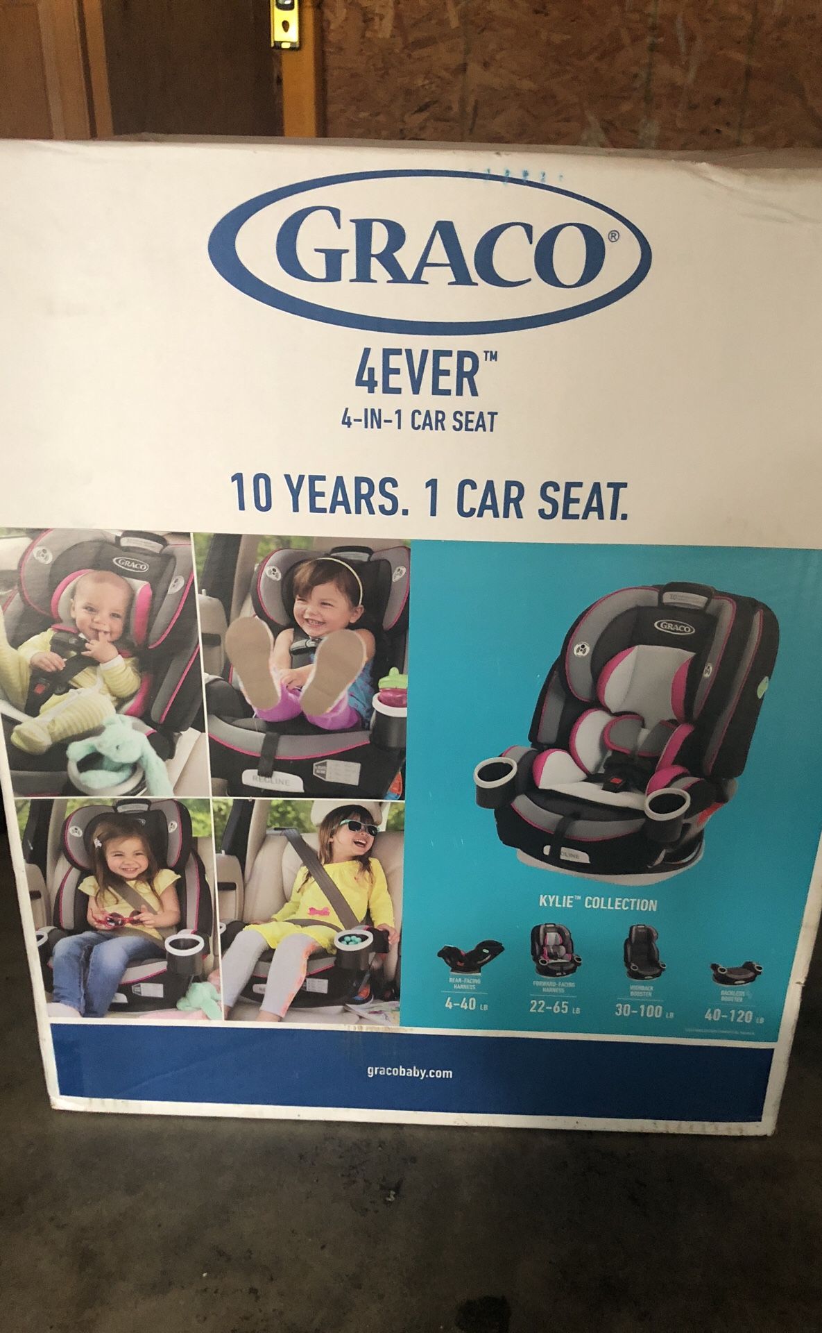 Graco 4ever 4in1 car seat pink