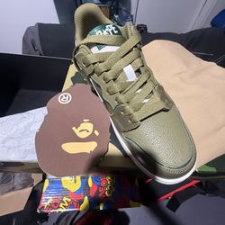 Size 8  Bape Olive Drab 