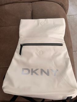 DKNY White Backpack