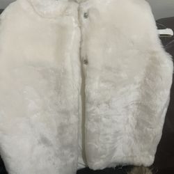 Carter's Kids White Faux Fur Vest