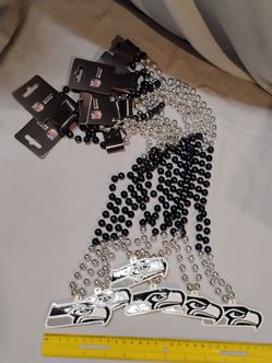 Seattle Seahawks medallion beads