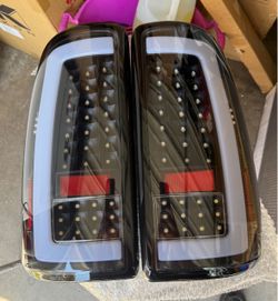 00-06 Chevy Tahoe Yukon Black Full LED Bar Tail Lights