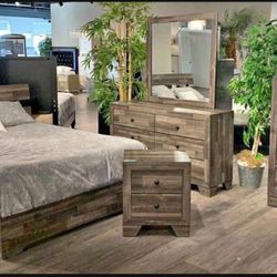 NEW BEDROOM FURNITURE SET - SPECIAL FINANCING AVAILABLE- BED MATTRESS AND MORE