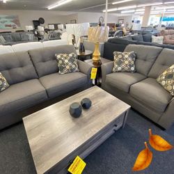 Tibbee Living Room Set Sofa and Loveseat 
