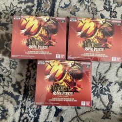 One Piece TCG PRB02 booster Box Lot Of 3