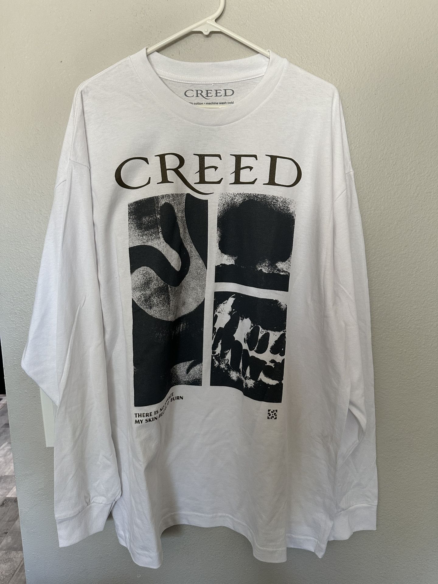 Oversized Creed Long Sleeve T-Shirt Graphic Band Tee