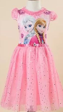 NEW(NUEVO) CUTE PRINCESS ELSA ANNA PARTY DRESS (6-7 YEARS) PERFECT GIFT 🎁 FOR B-DAY PARTY🎉💕💞💕💞